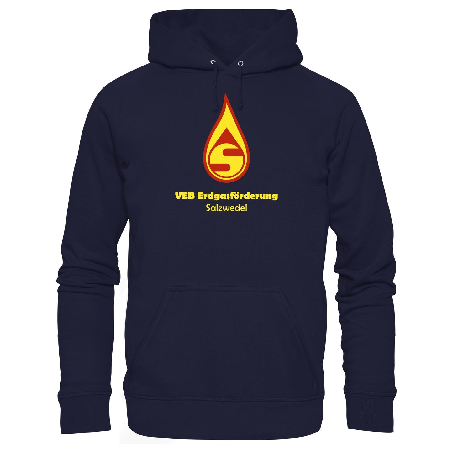 DDR Ostalgie Kapuze / Hoodie Unisex • VEB ERDGASFÖRDERUNG SALZWEDEL