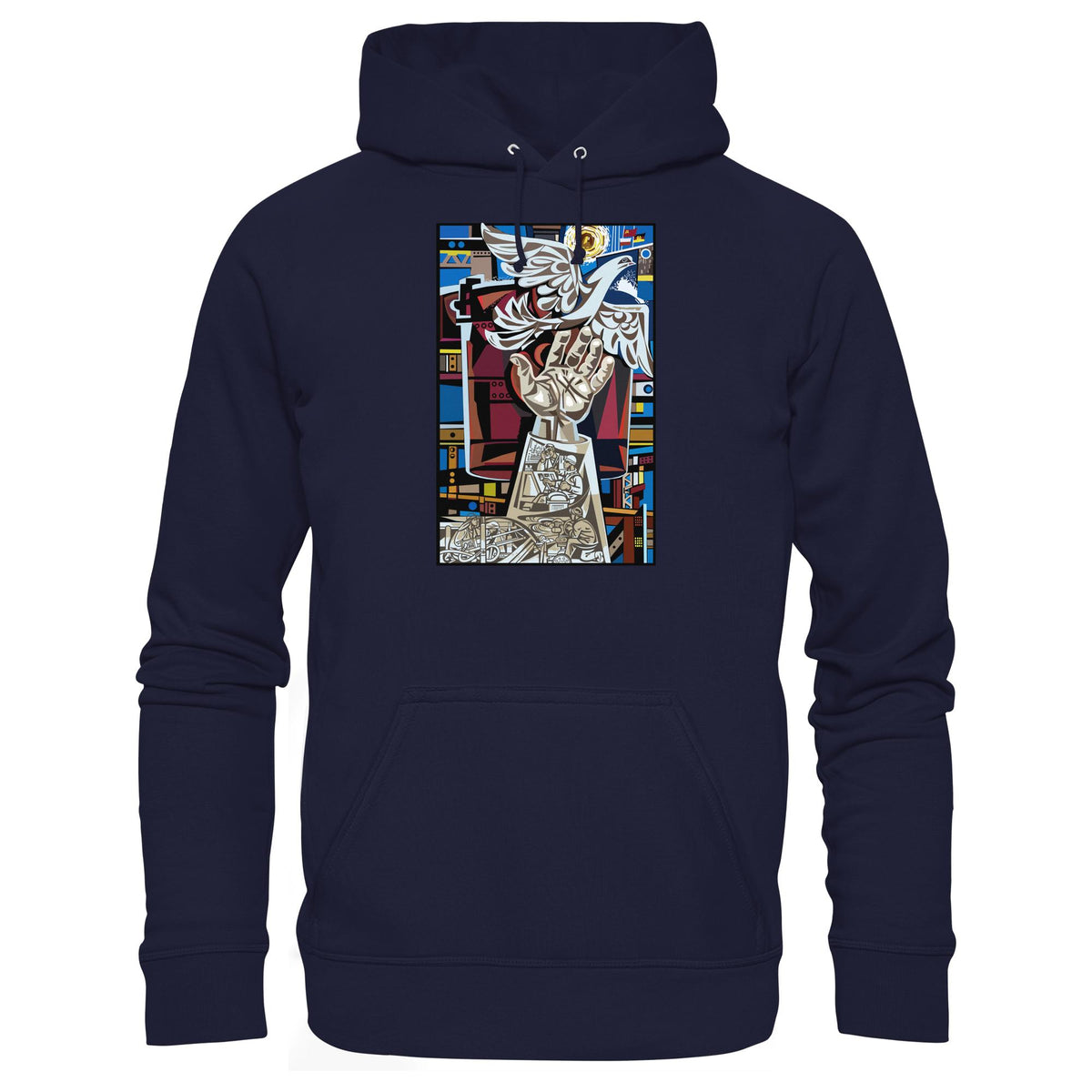 DDR Ostalgie Kapuze / Hoodie Unisex • WALTER WOMACKA - MOSAIK MAGISTRALE EISENHÜTTENSTADT (1965)