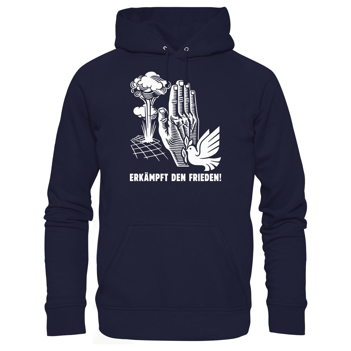 DDR Ostalgie Kapuze / Hoodie Unisex • ERKÄMPFT DEN FRIEDEN! (ORIGINAL-PLAKAT)