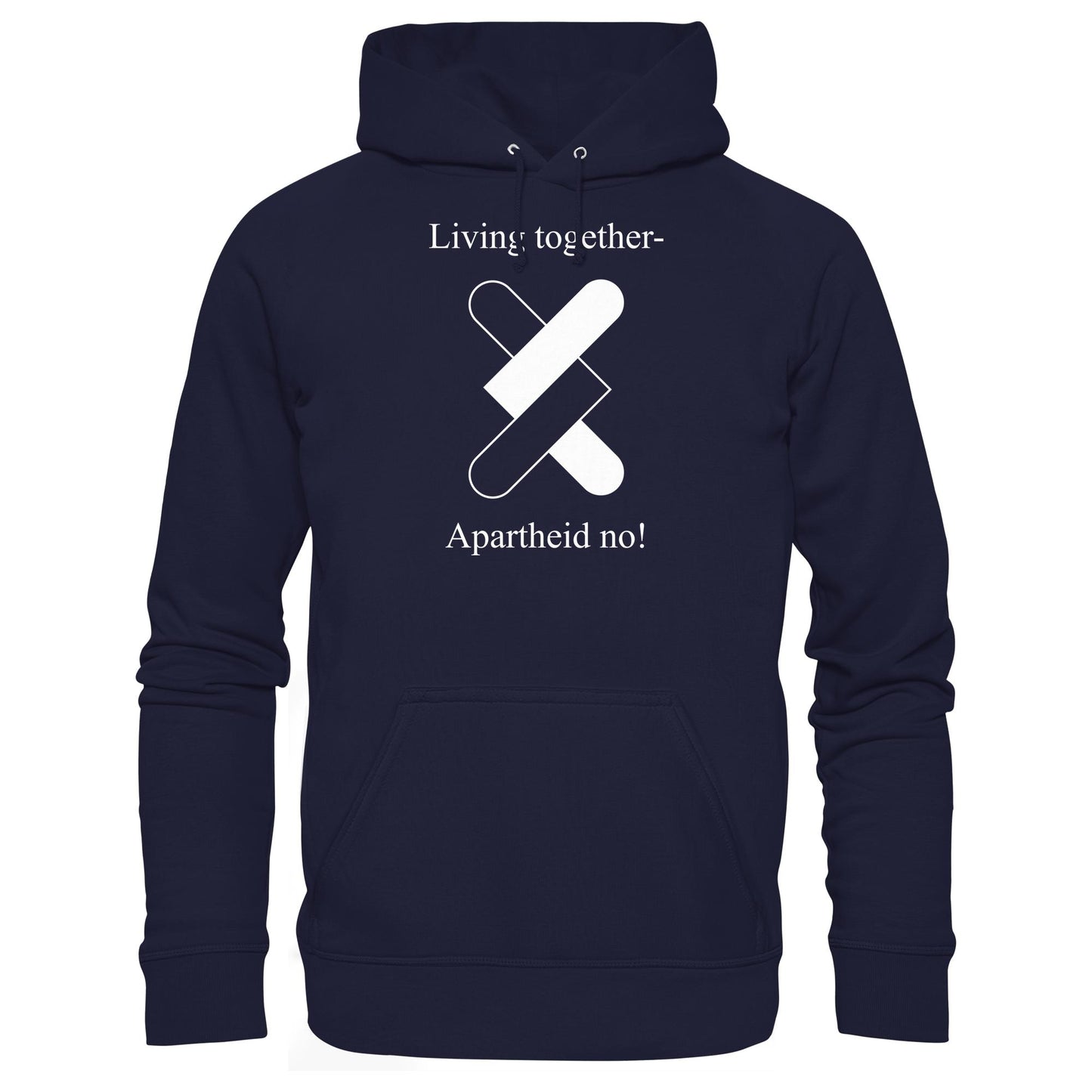 DDR Ostalgie Kapuze / Hoodie Unisex • APARTHEID NO! (ORIGINAL POSTER)