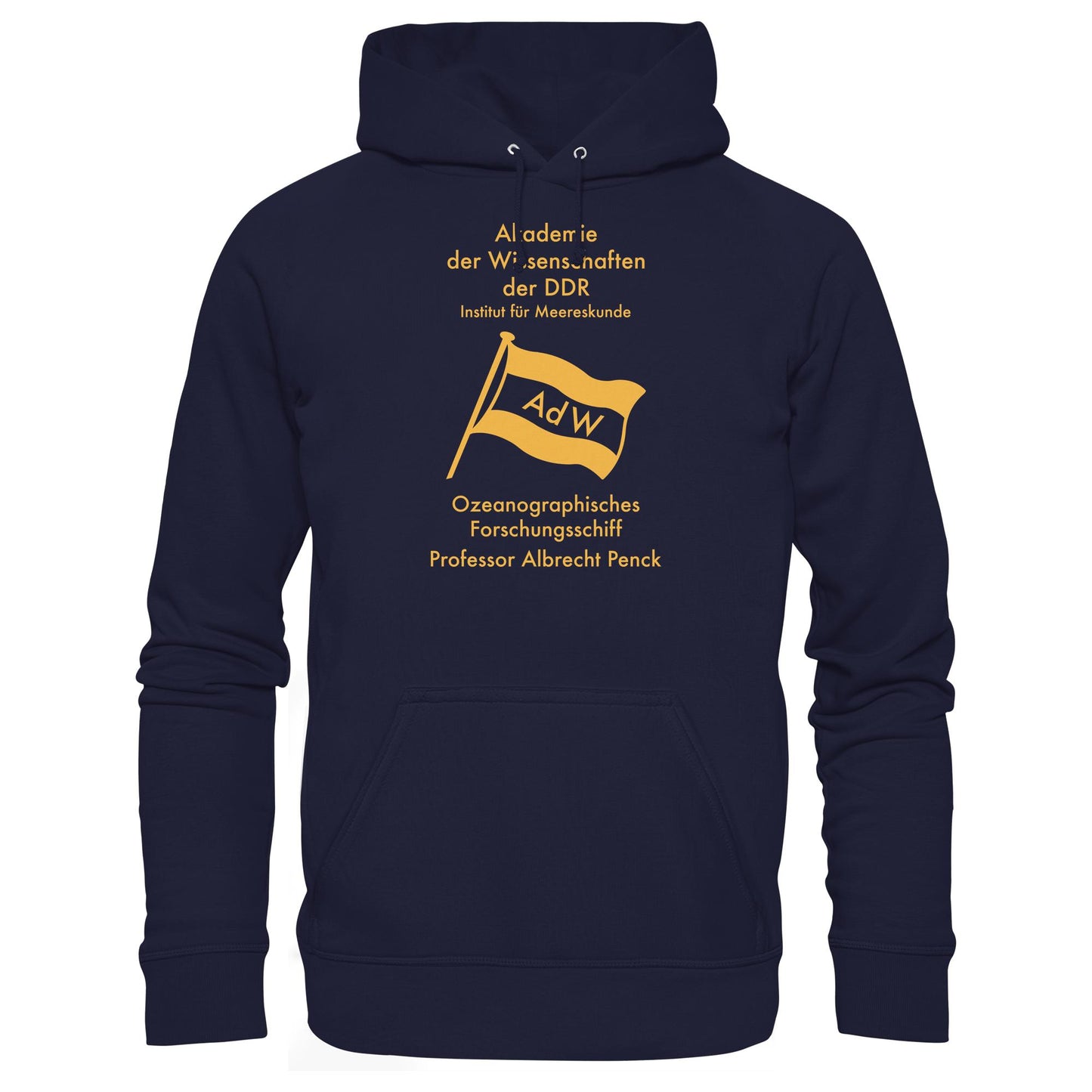 DDR Ostalgie Kapuze / Hoodie Unisex • OZEONOGRAPHISCHES FORSCHUNGSSCHIFF ALBRECHT PENCK