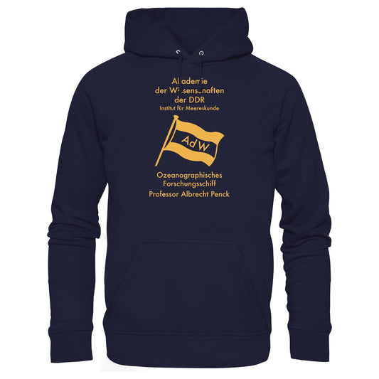 DDR Ostalgie Kapuze / Hoodie Unisex • OZEONOGRAPHISCHES FORSCHUNGSSCHIFF ALBRECHT PENCK