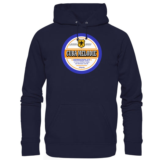DDR Ostalgie Kapuze / Hoodie Unisex • CUBA MELODIE HERINGSFILET - VEB FISCHVERARBEITUNG BARTH