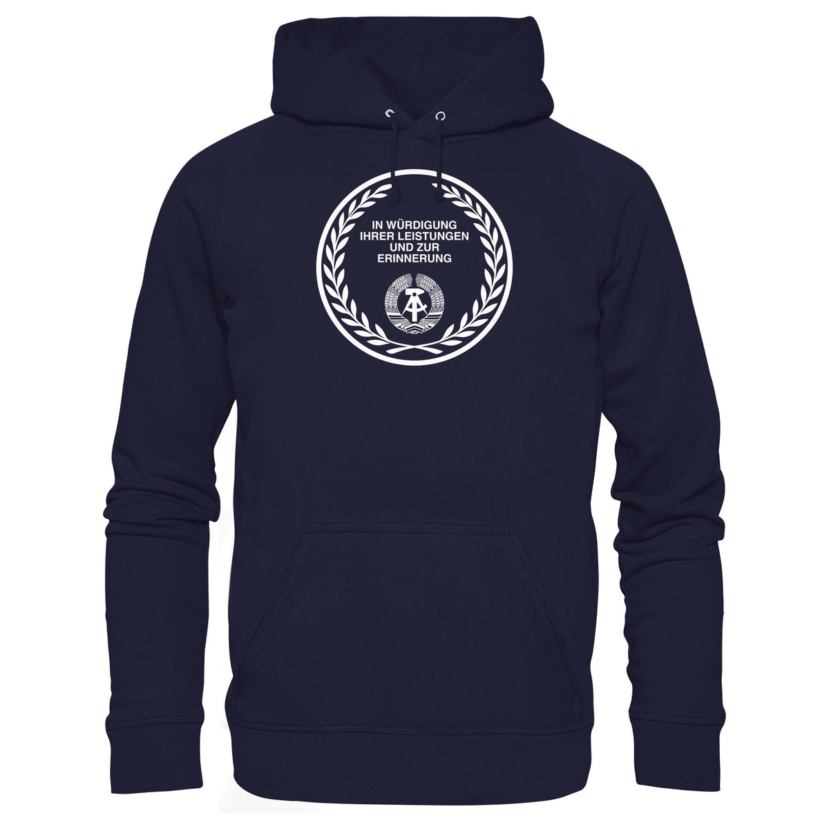 DDR Ostalgie Kapuze / Hoodie Unisex • EHRENMÜNZE - IN WÜRDIGUNG IHRER LEISTUNGEN