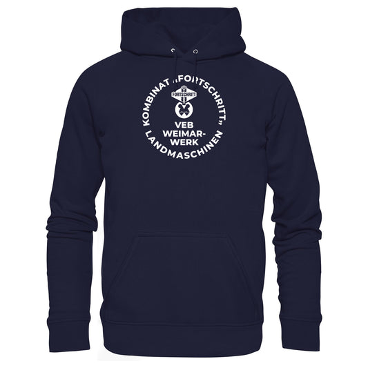 DDR Ostalgie Kapuze / Hoodie Unisex • VEB KOMBINAT FORTSCHRITT WEIMAR LANDMASCHINEN