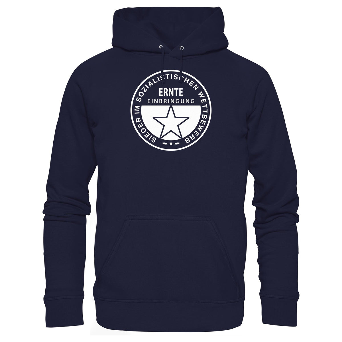 DDR Ostalgie Kapuze / Hoodie Unisex • ERNTE-EINBRINGUNG - SIEGER (ORIGINAL-MEDAILLE)