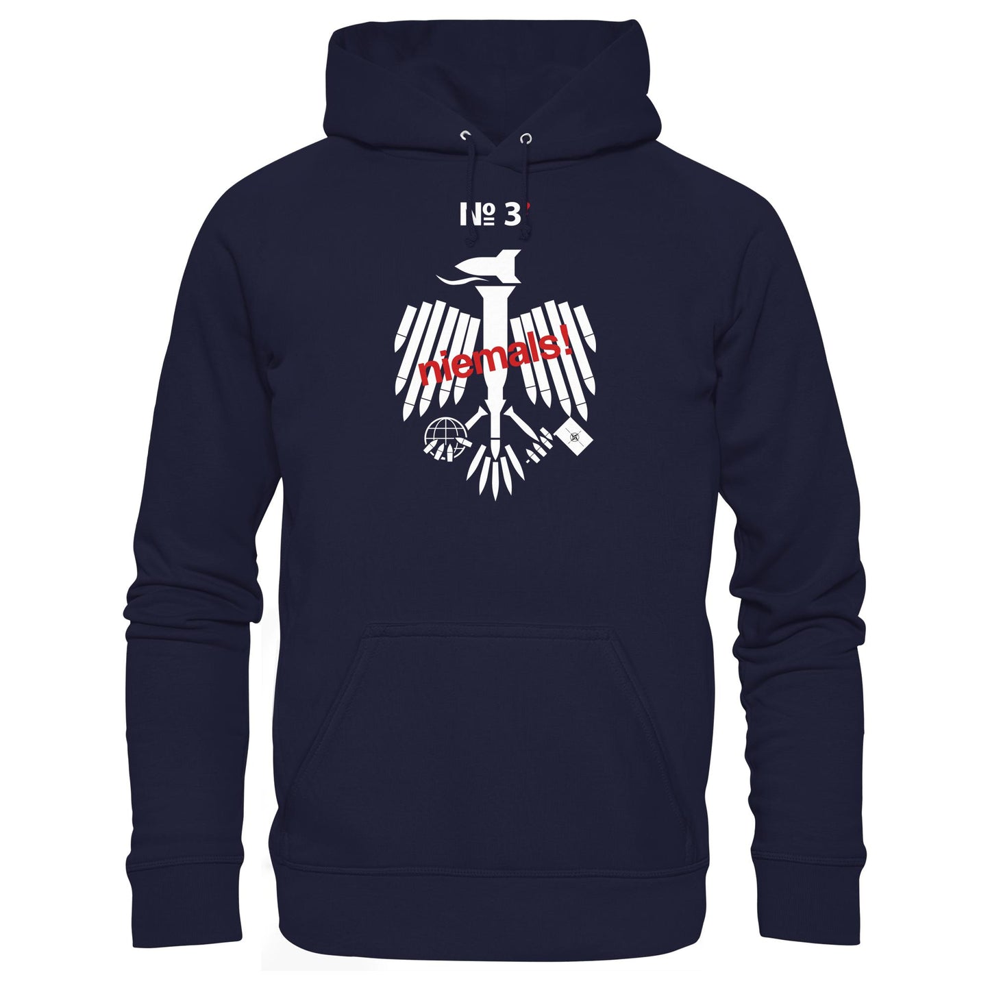 DDR Ostalgie Kapuze / Hoodie Unisex • 3. WELTKRIEG NIEMALS! ANTI-NATO (ORIGINAL POSTER)