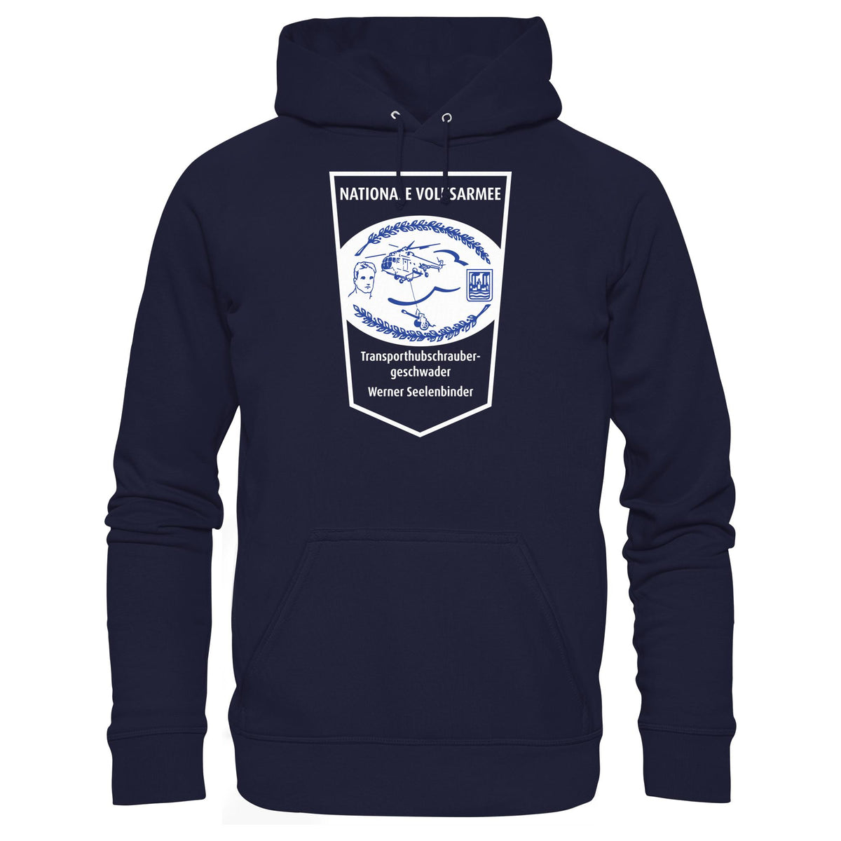 DDR Ostalgie Kapuze / Hoodie Unisex • NVA - TRANSPORTHUBSCHRAUBERGESCHWADER WERNER SEELENBINDER