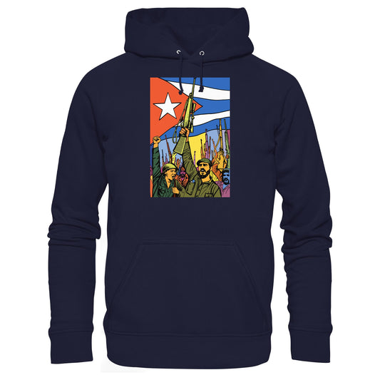 DDR Ostalgie Kapuze / Hoodie Unisex • KUBANISCHE REVOLUTION (ORIGINAL POSTER)