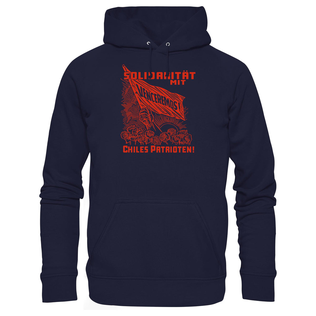 DDR Ostalgie Kapuze / Hoodie Unisex • VENCEREMOS - SOLIDARITÄT MIT CHILES PATRIOTEN