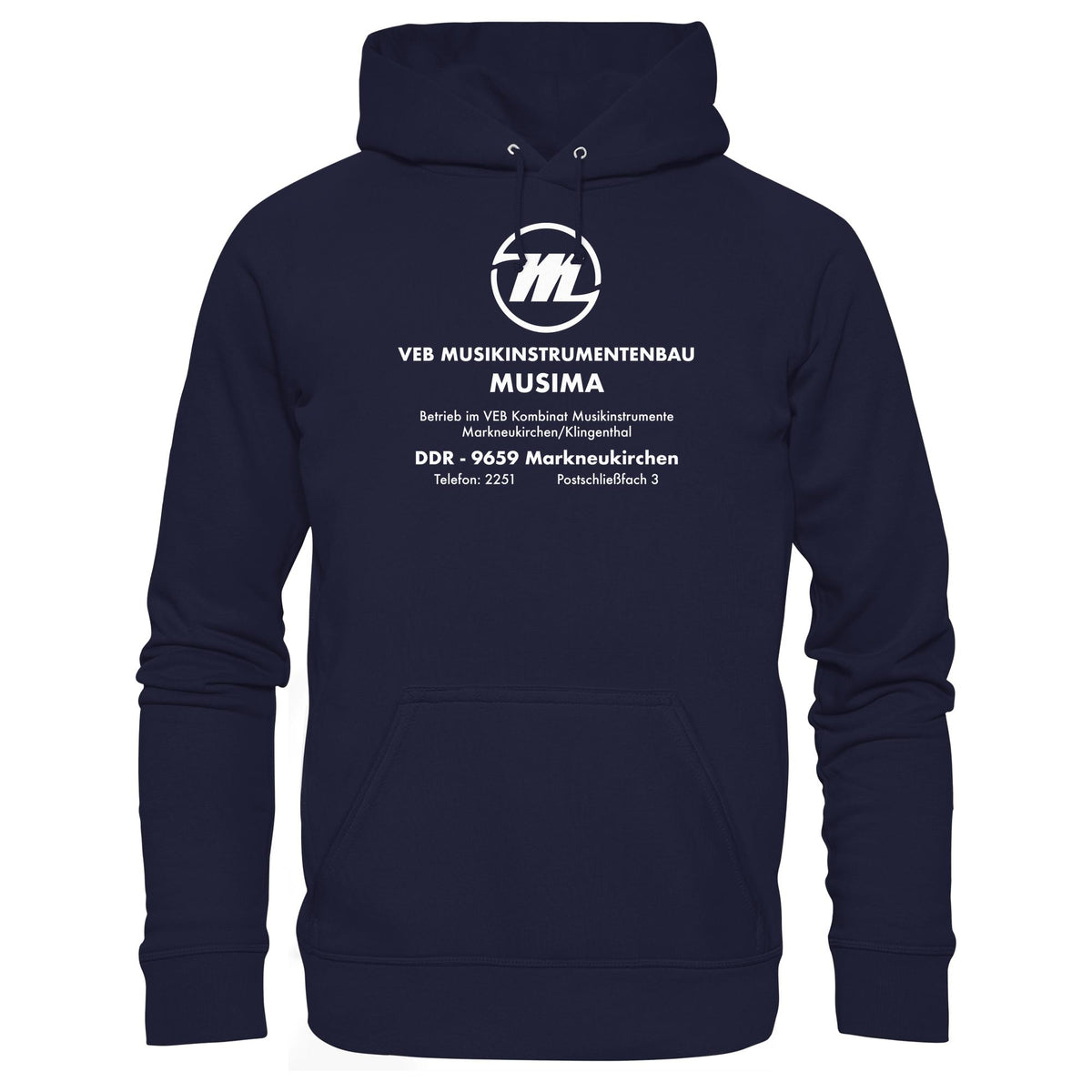 MUSIMA - VEB MUSIKINSTRUMENTENBAU KLINGENTHAL | DDR Ostalgie Kapuze / Hoodie Unisex