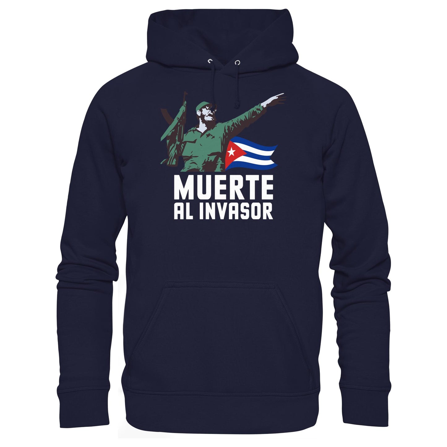 DDR Ostalgie Kapuze / Hoodie Unisex • KUBA - MUERTE AL INVASOR