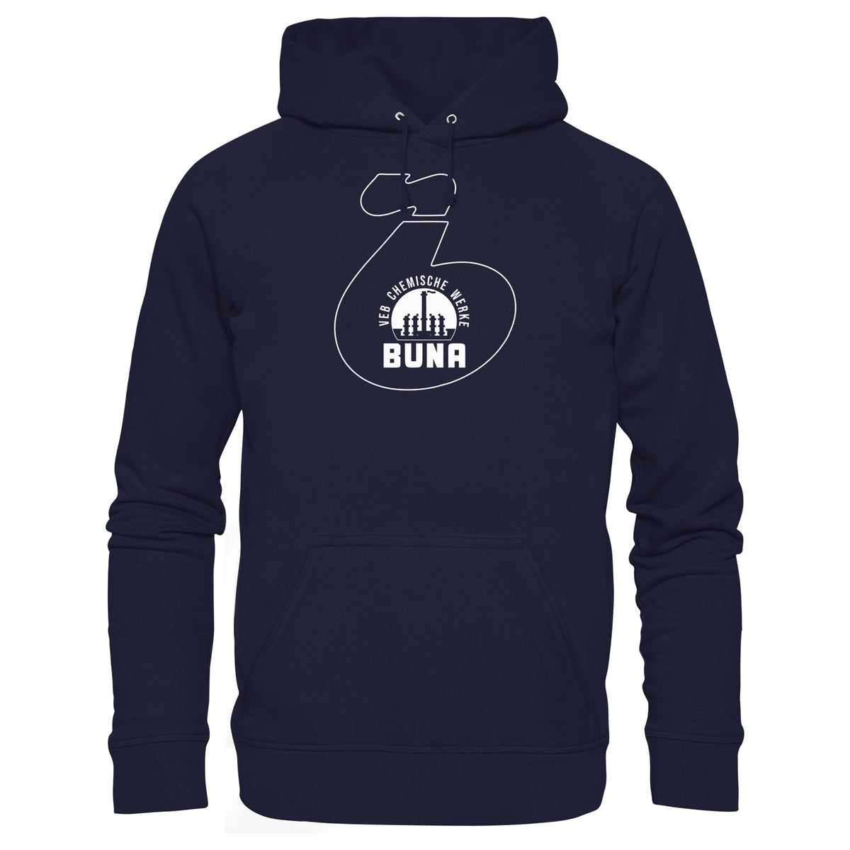 DDR Ostalgie Kapuze / Hoodie Unisex • CHEMISCHE WERKE BUNA