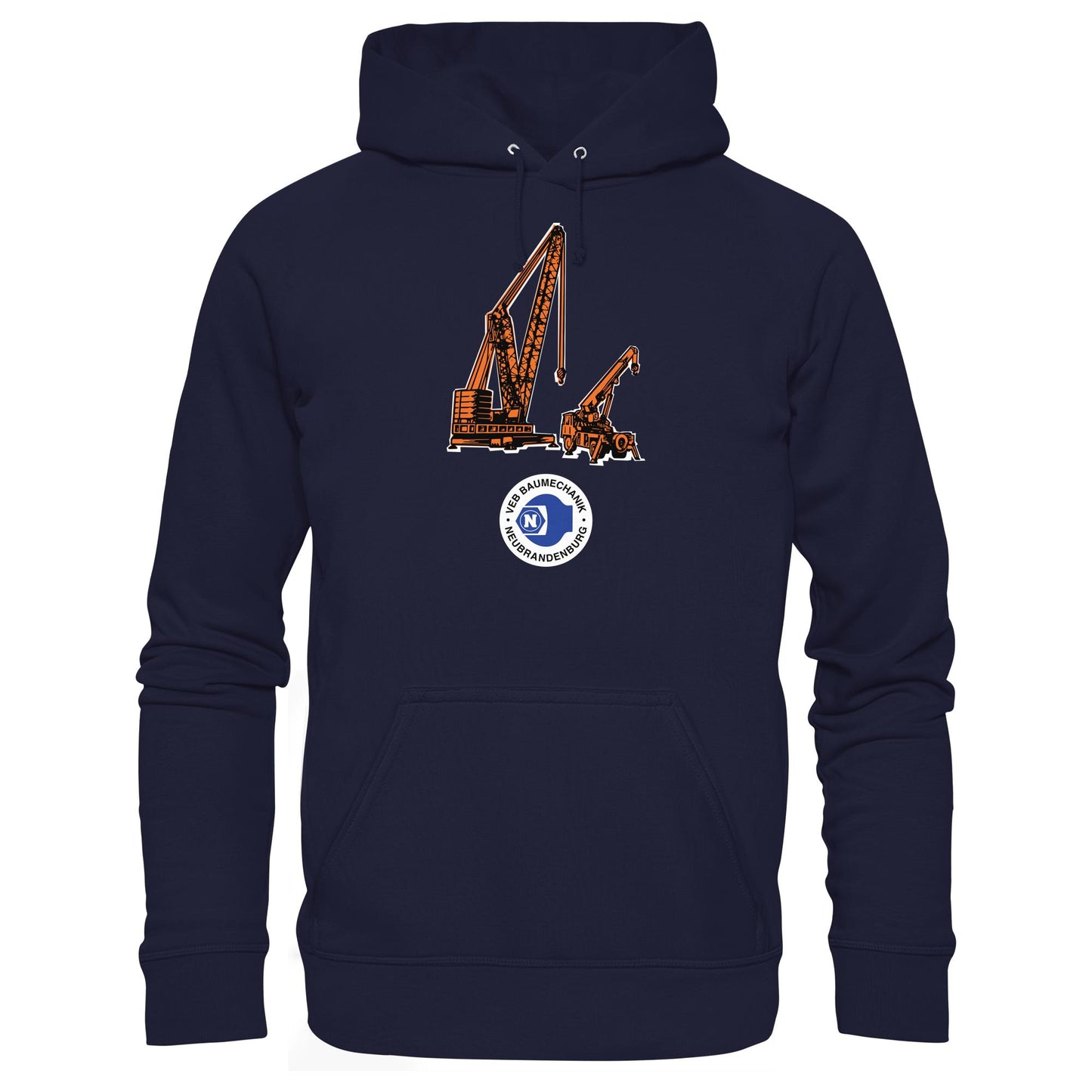 DDR Ostalgie Kapuze / Hoodie Unisex • VEB BAUMECHANIK NEUBRANDENBURG