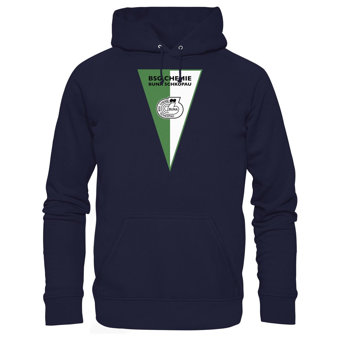 DDR Ostalgie Kapuze / Hoodie Unisex • BSG CHEMIE BUNA SCHKOPAU (ORIGINALWIMPEL)
