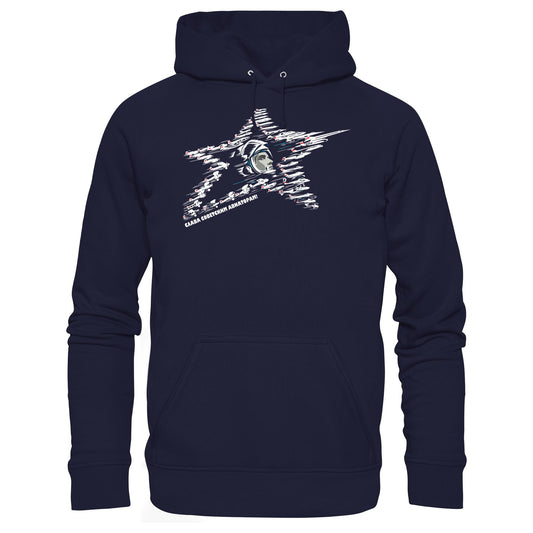 DDR Ostalgie Kapuze / Hoodie Unisex • JURI GAGARIN - RUHM DEN SOWJETISCHEN FLIEGERN!