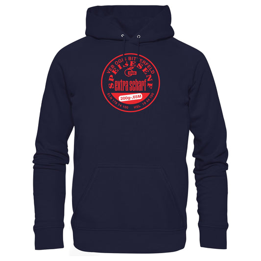 DDR Ostalgie Kapuze / Hoodie Unisex • VEB OGIS BITTERFELD - SPEISESENF EXTRASCHARF