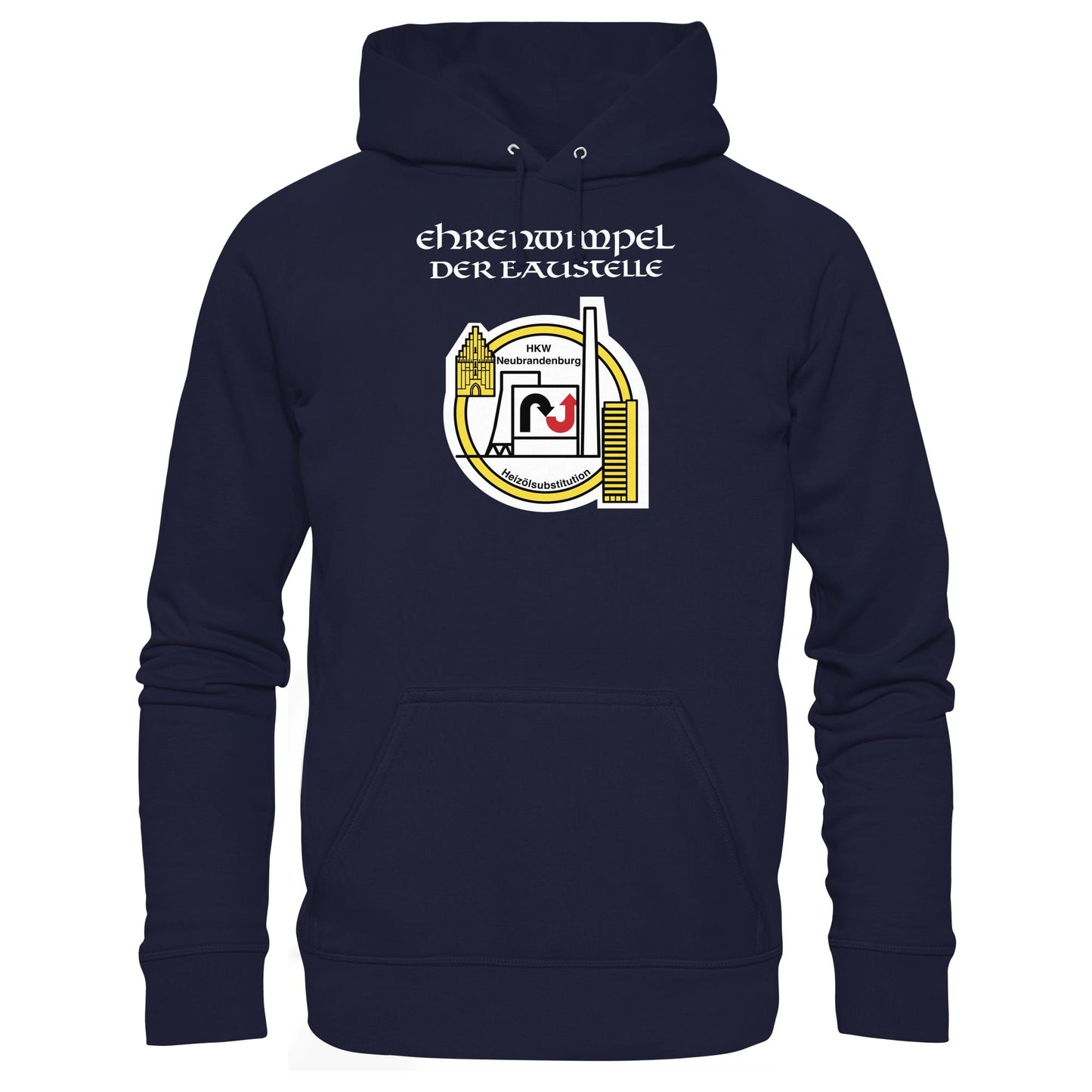 DDR Ostalgie Kapuze / Hoodie Unisex • EHRENWIMPEL HKW NEUBRANDENBURG