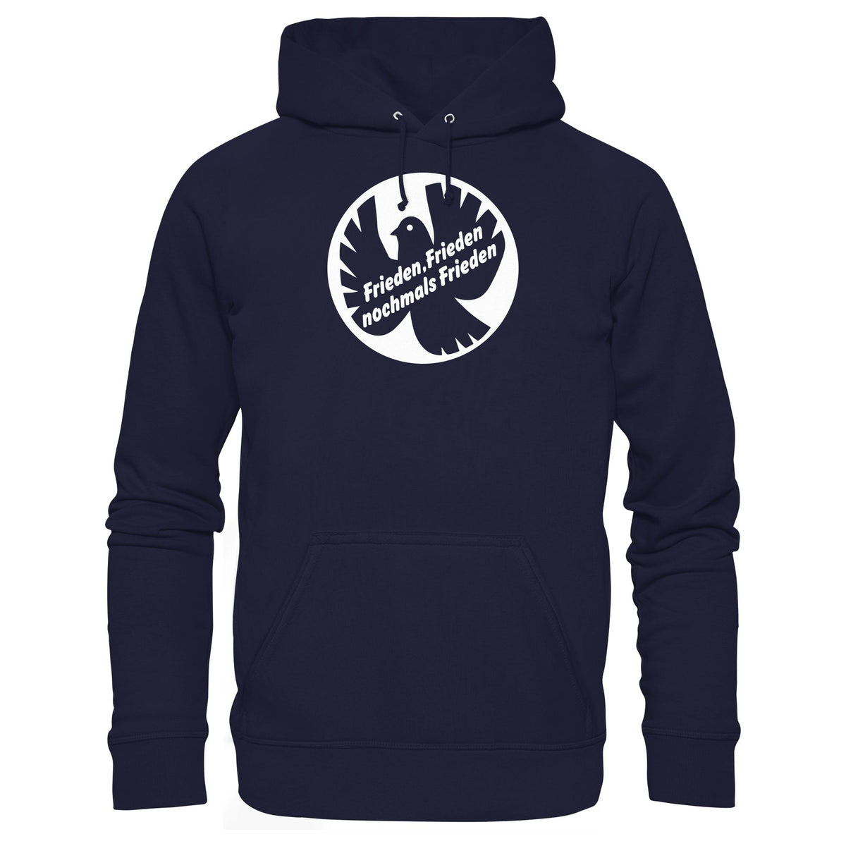 DDR Ostalgie Kapuze / Hoodie Unisex • FRIEDEN, FRIEDEN NOCHMALS FRIEDEN (ORIGINAL BANNER)
