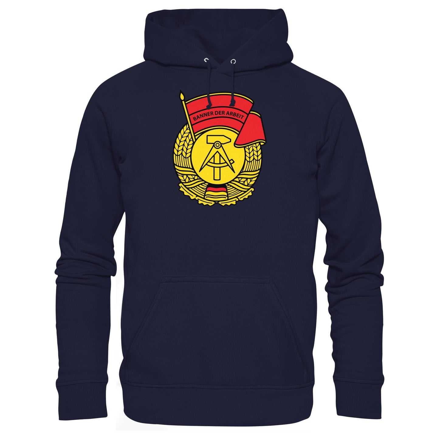DDR Ostalgie Kapuze / Hoodie Unisex • BANNER DER ARBEIT
