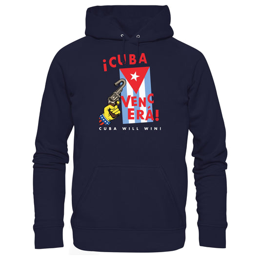 DDR Ostalgie Kapuze / Hoodie Unisex • VENCERÁ! CUBA WILL WIN! (ORIGINAL POSTER KUBA)