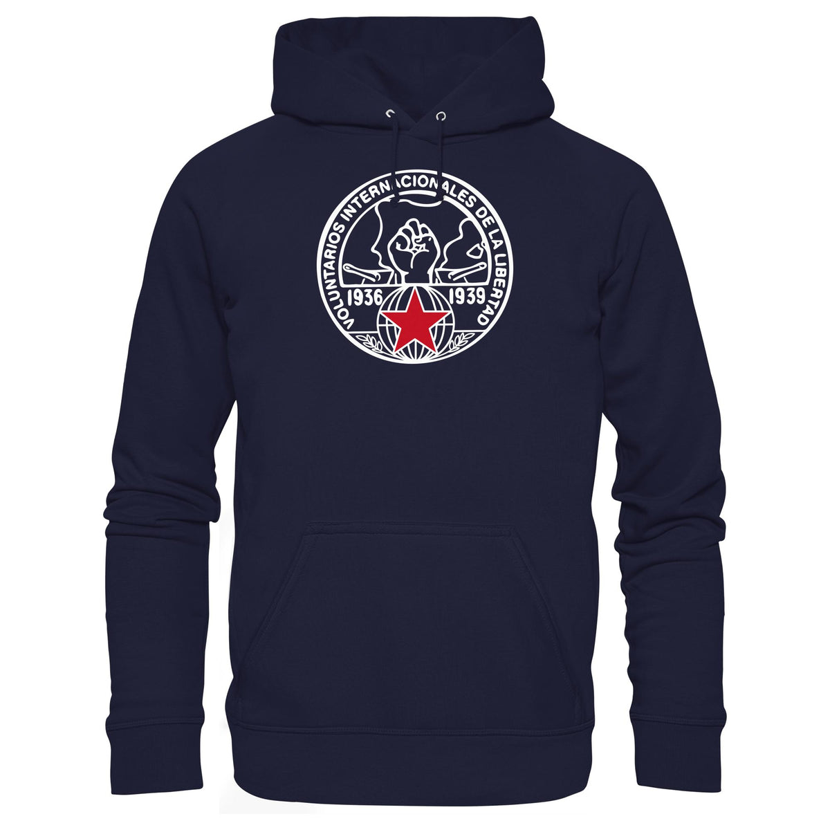 DDR Ostalgie Kapuze / Hoodie Unisex • INTERNATIONALE BRIGADEN SPANIEN 1936 - DUNKEL