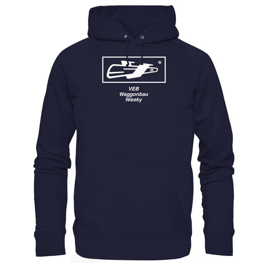 DDR Ostalgie Kapuze / Hoodie Unisex • VEB WAGGONBAU NIESKY