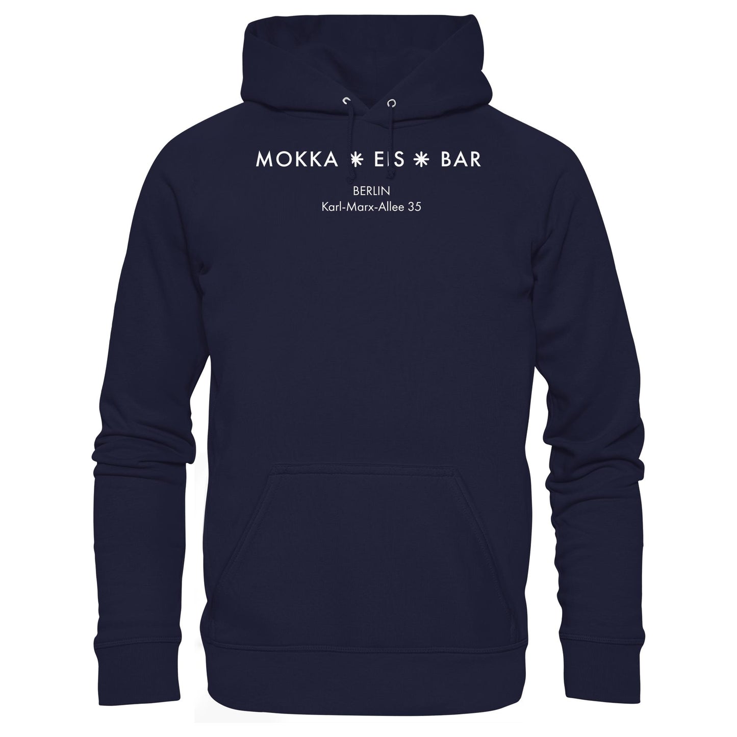 DDR Ostalgie Kapuze / Hoodie Unisex • MOKKA EIS BAR BERLIN (ORIGINAL SEITENLOGO)