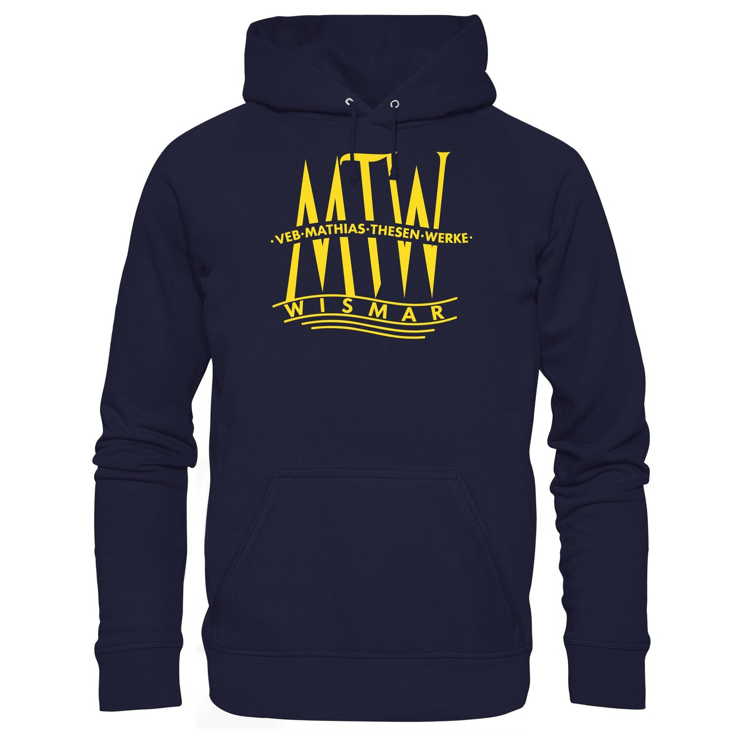 DDR Ostalgie Kapuze / Hoodie Unisex • MATHIAS-THESEN-WERKE WISMAR (LOGO 1946)
