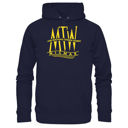 DDR Ostalgie Kapuze / Hoodie Unisex • MATHIAS-THESEN-WERKE WISMAR (LOGO 1946)