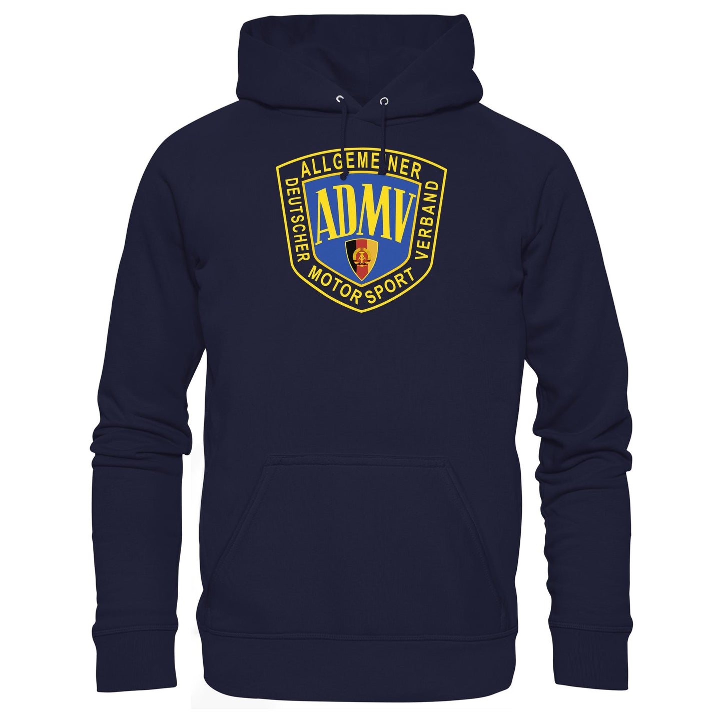 DDR Ostalgie Kapuze / Hoodie Unisex • ADMV MOTORSPORTVERBAND DER DDR