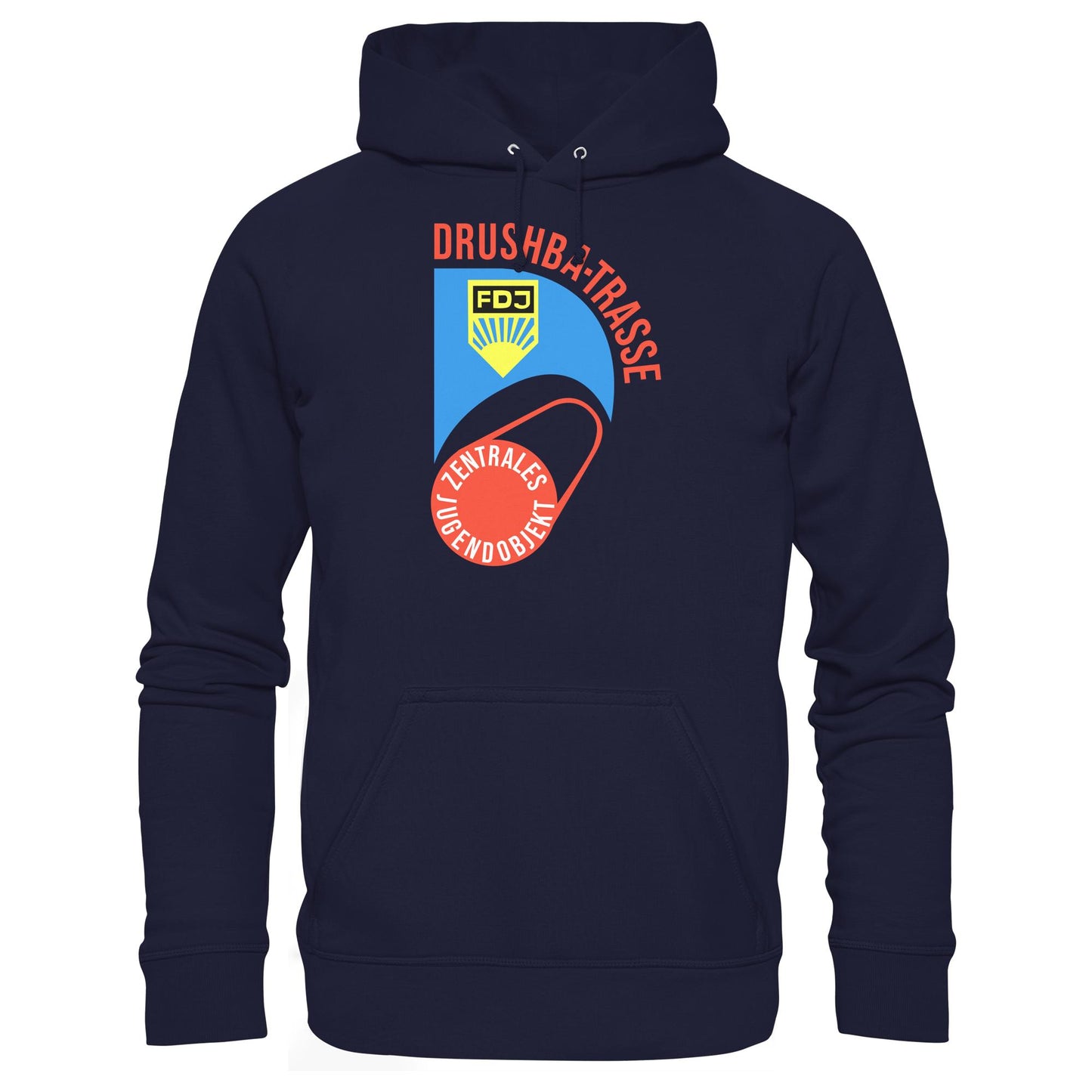 DDR Ostalgie Kapuze / Hoodie Unisex • DRUSCHBA TRASSE