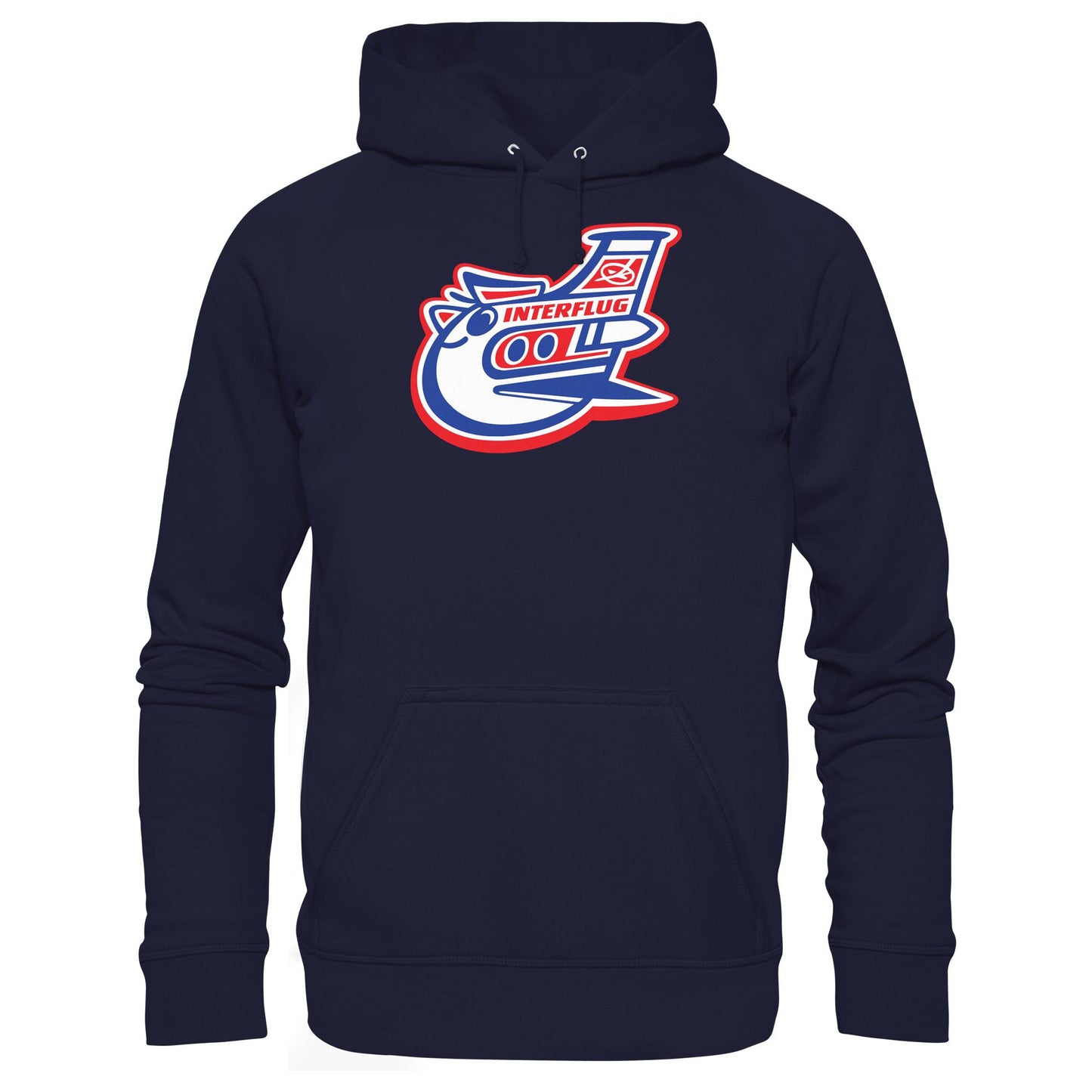 DDR Ostalgie Kapuze / Hoodie Unisex • INTERFLUG (ORIGINAL PIN)