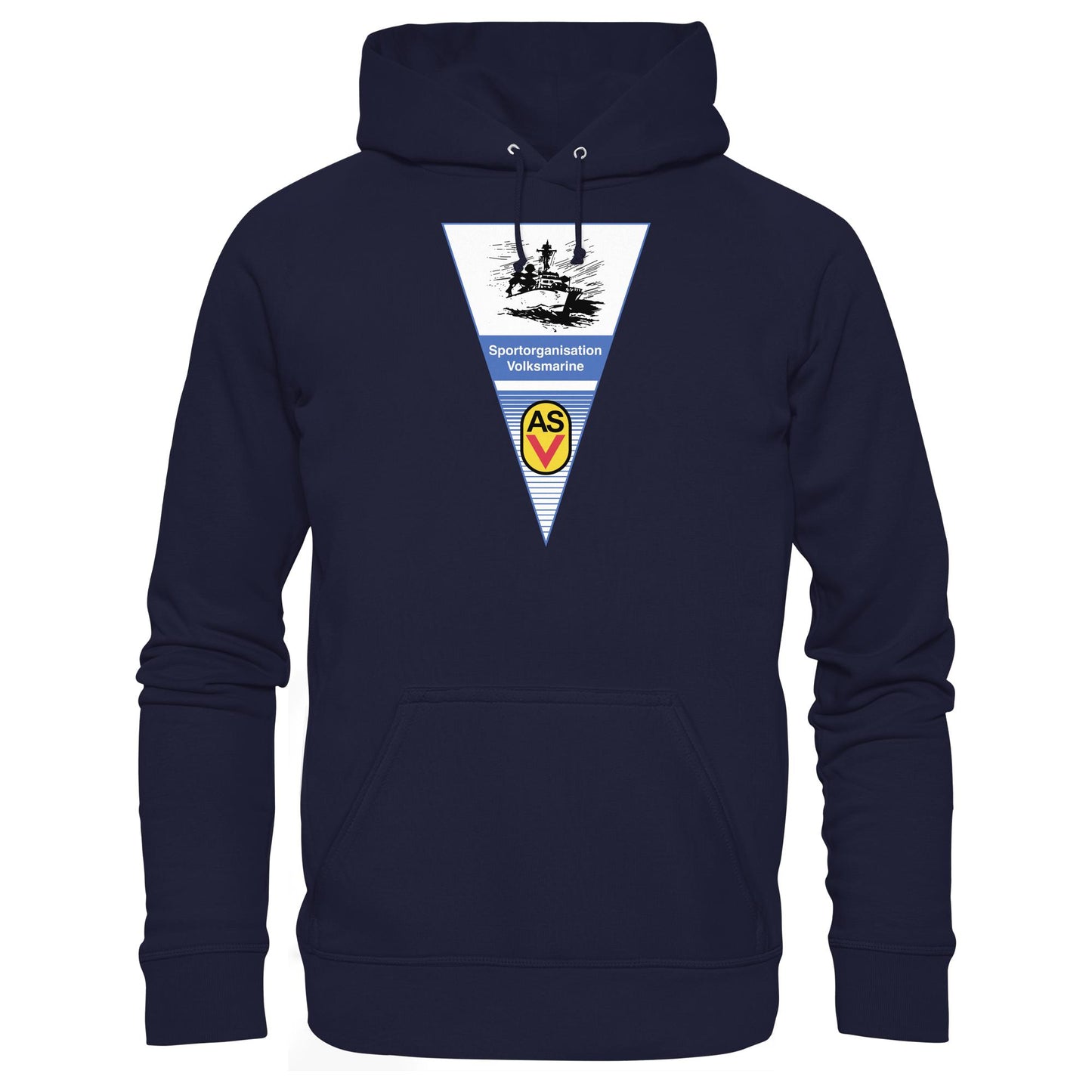 DDR Ostalgie Kapuze / Hoodie Unisex • ASV SPORTORGANISATION VOLKSMARINE