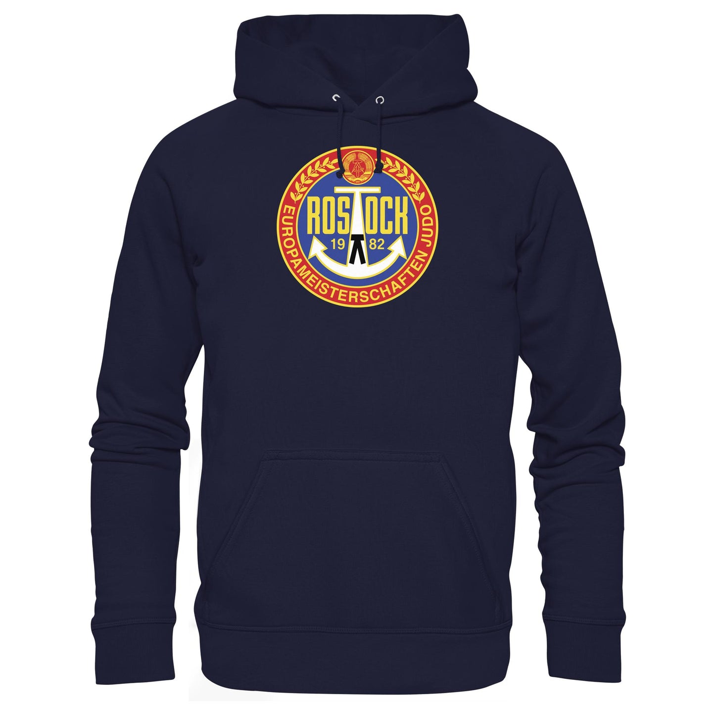 DDR Ostalgie Kapuze / Hoodie Unisex • EUROPAMEISTERSCHAFTEN IM JUDO - ROSTOCK 1982