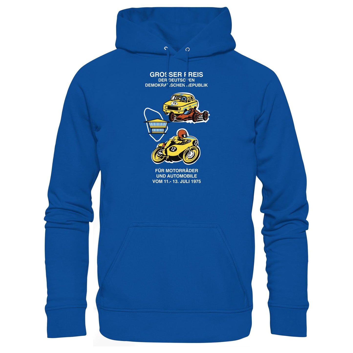 DDR Ostalgie Kapuze / Hoodie Unisex • GROSSER PREIS DER DDR 1975