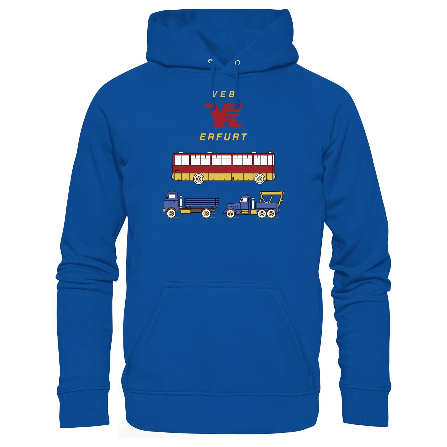 DDR Ostalgie Kapuze / Hoodie Unisex • VEB VERKEHRSKOMBINAT ERFURT