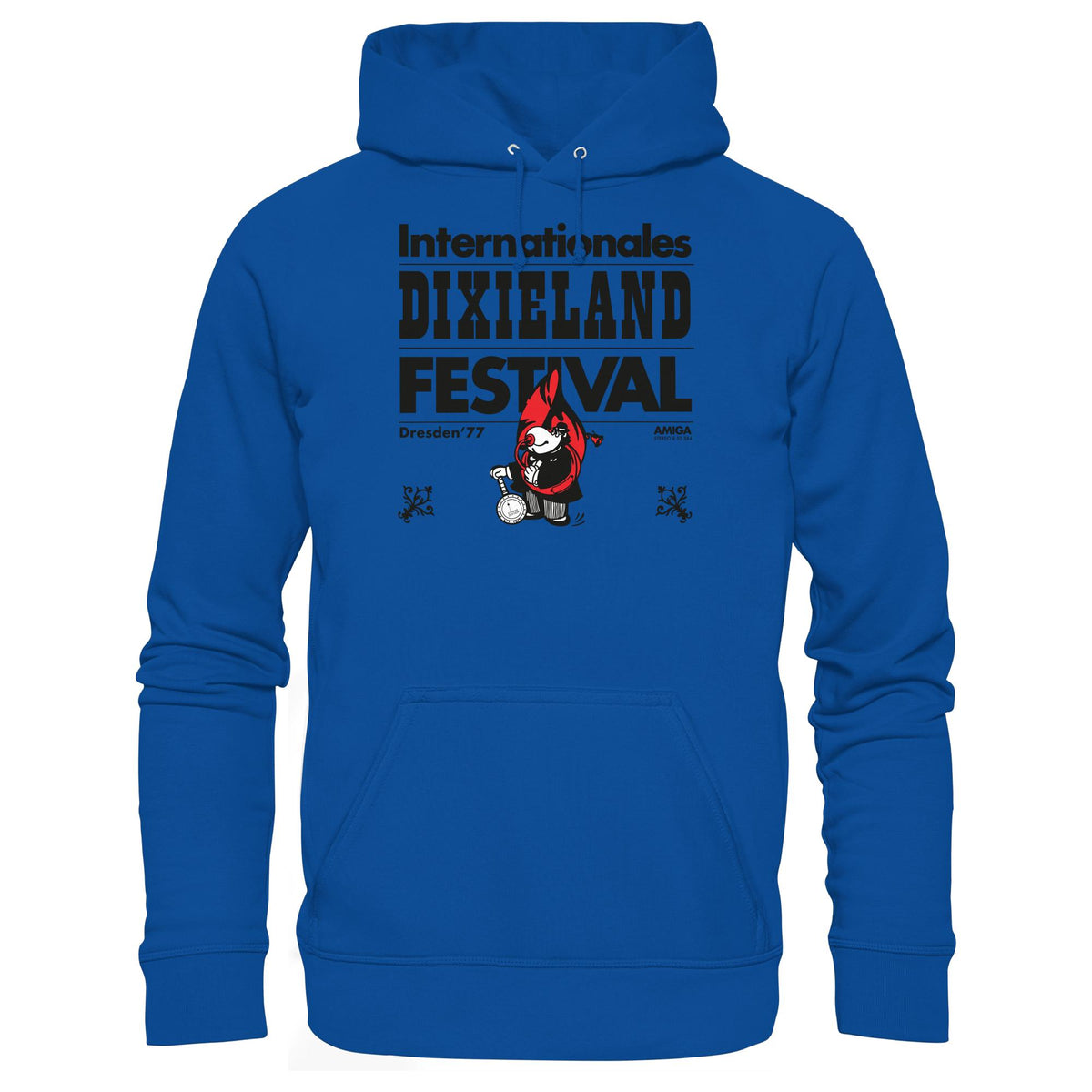 DDR Ostalgie Kapuze / Hoodie Unisex • INTERNATIONALES DIXIELAND FESTIVAL DRESDEN 1977