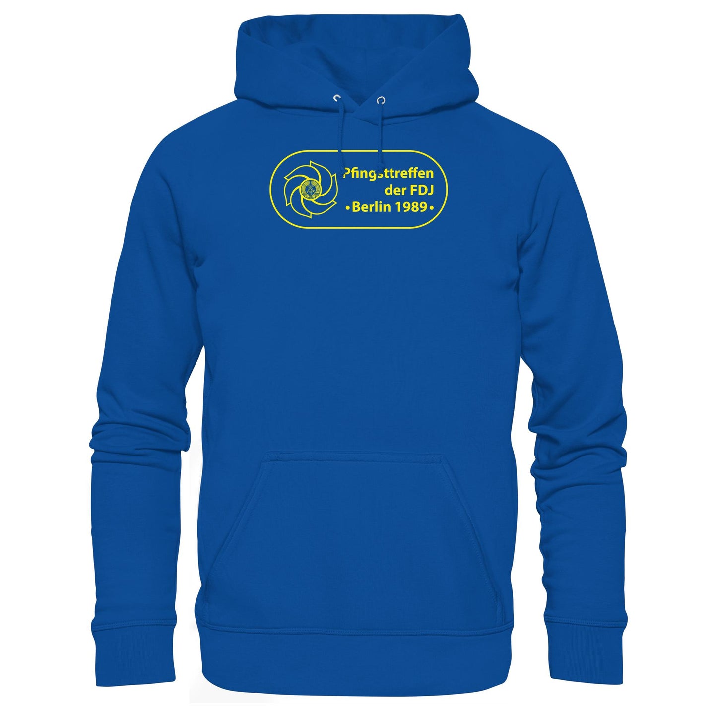 DDR Ostalgie Kapuze / Hoodie Unisex • PFINGSTTREFFEN DER FDJ, BERLIN 1989