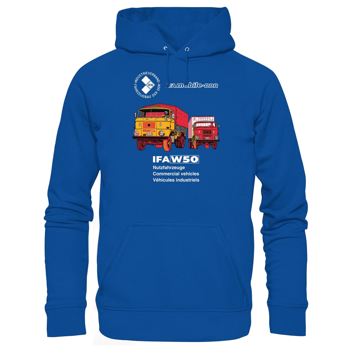 DDR Ostalgie Kapuze / Hoodie Unisex • IFA W50 (ORIGINAL POSTER)
