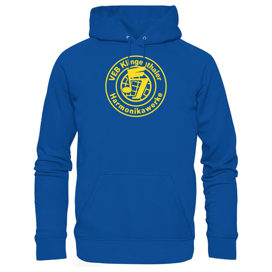 DDR Ostalgie Kapuze / Hoodie Unisex • VEB KLINGENTHALER HARMONIKAWERKE