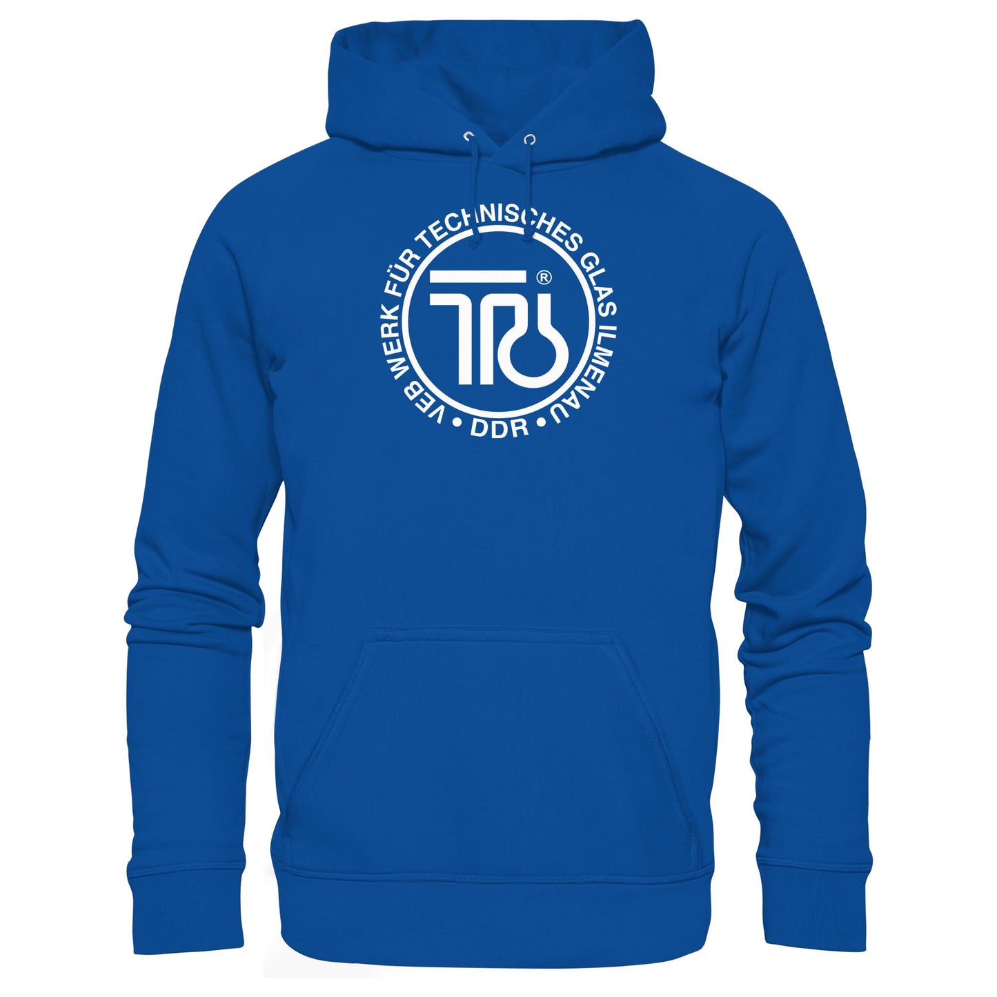 DDR Ostalgie Kapuze / Hoodie Unisex • VEB WERK FÜR TECHNISCHES GLAS ILMENAU