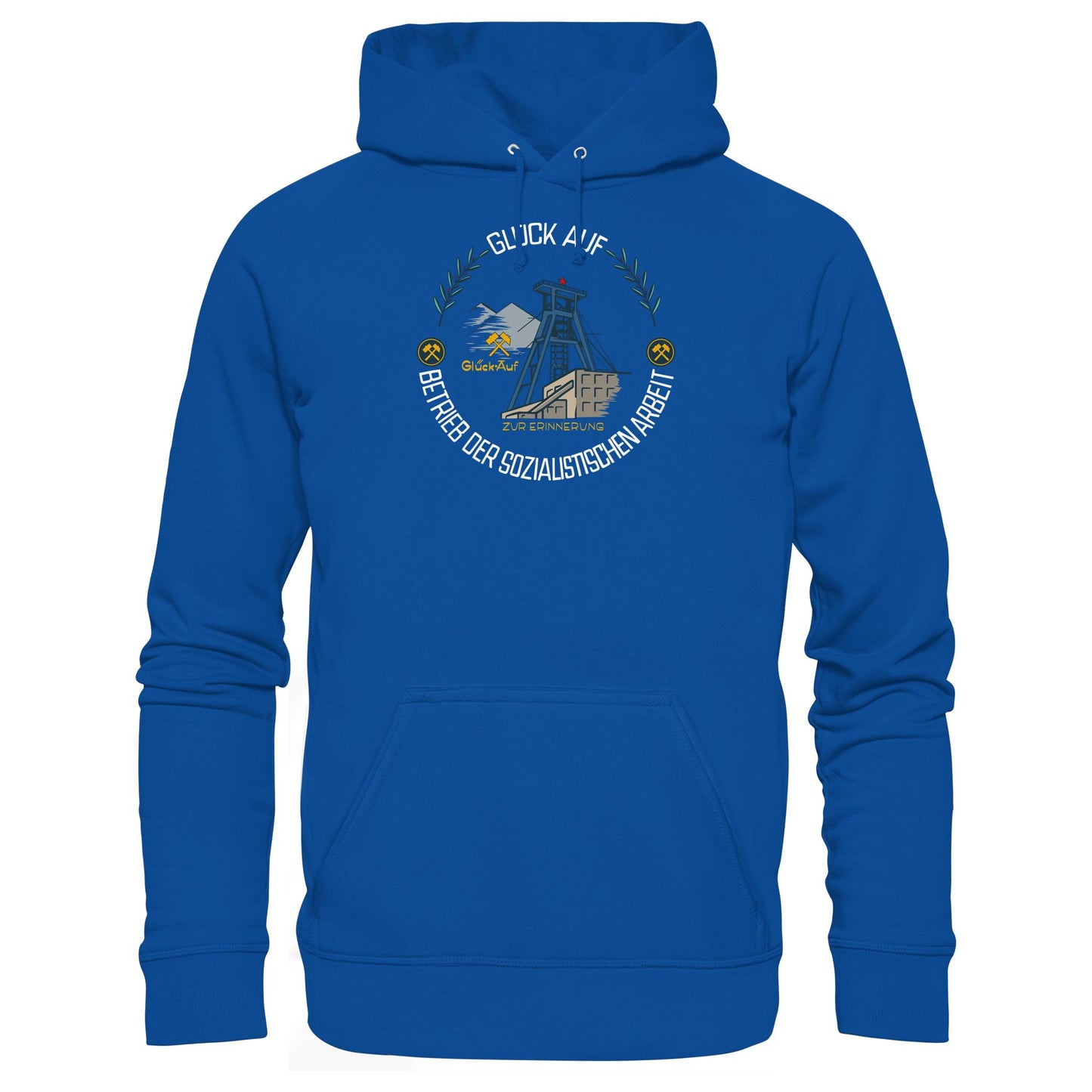 DDR Ostalgie Kapuze / Hoodie Unisex • WISMUT - GLÜCK AUF