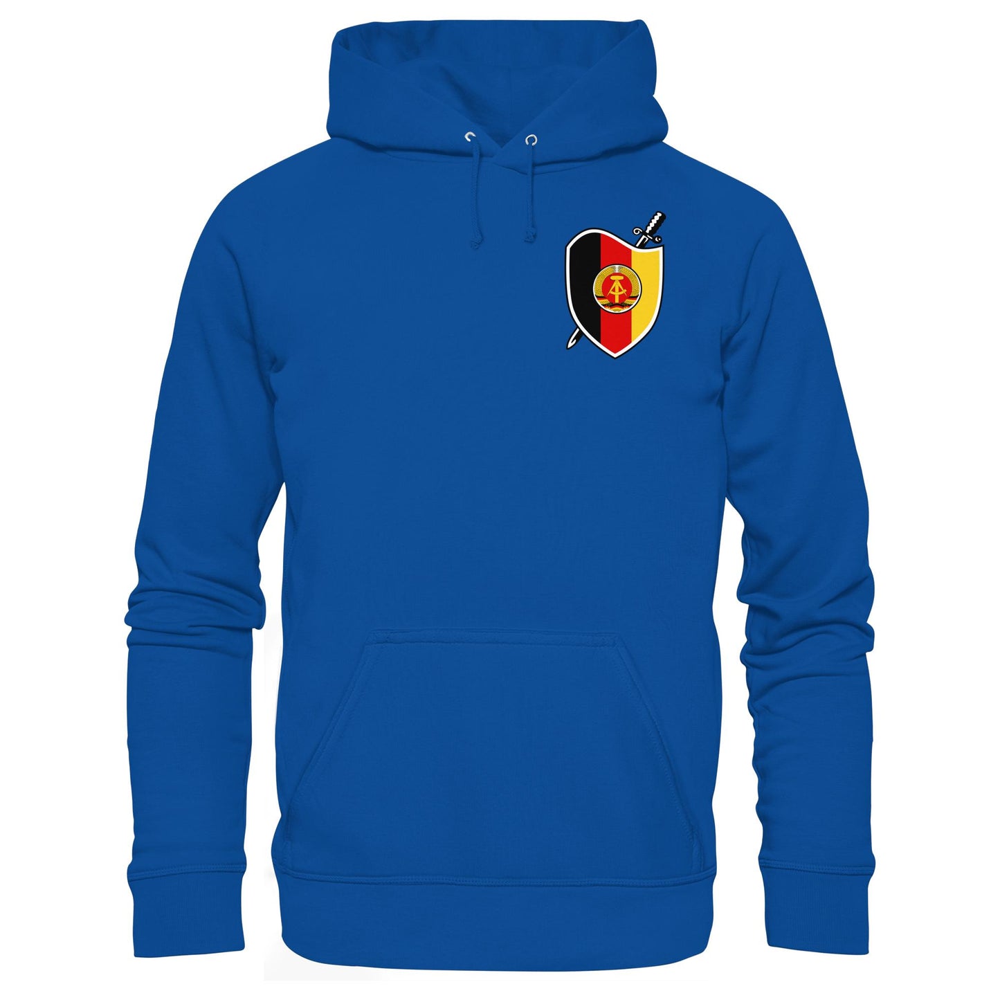 DDR Ostalgie Kapuze / Hoodie Unisex • SIGNÉ STAATSSICHERHEIT (BRUST)