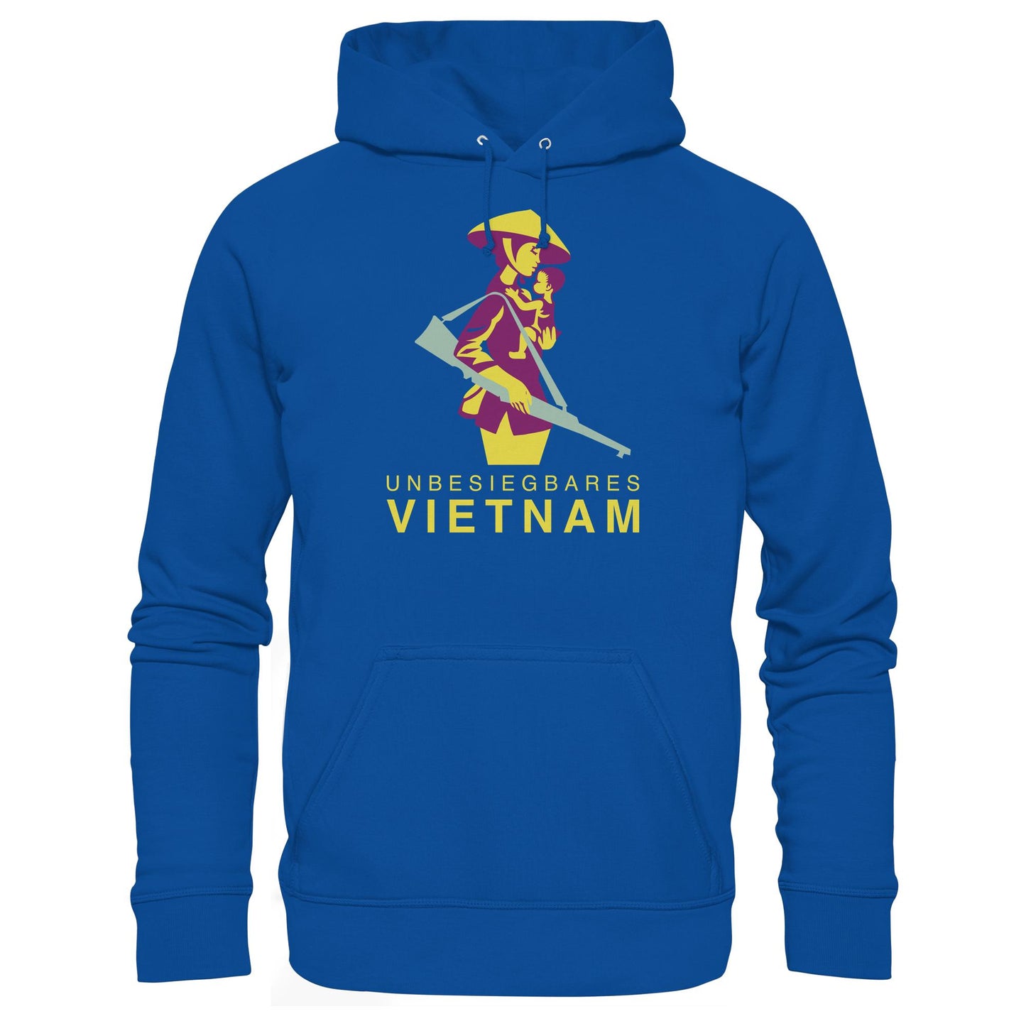 DDR Ostalgie Kapuze / Hoodie Unisex • UNBESIEGBARES VIETNAM (DDR-BRIEFMARKE)
