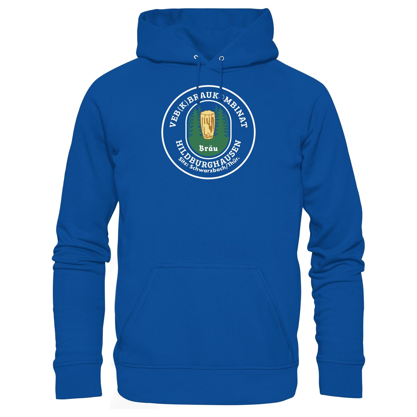 DDR Ostalgie Kapuze / Hoodie Unisex • VEB BRAUKOMBINAT HILDBURGHAUSEN BIER
