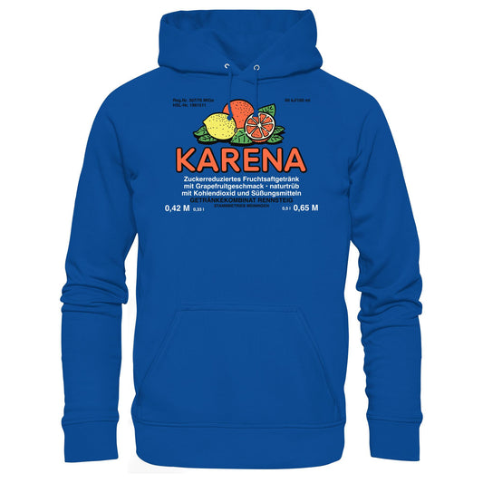 DDR Ostalgie Kapuze / Hoodie Unisex • KARENA LIMONADE - GETRÄNKEKOMBINAT RENNSTEIG, MEININGEN