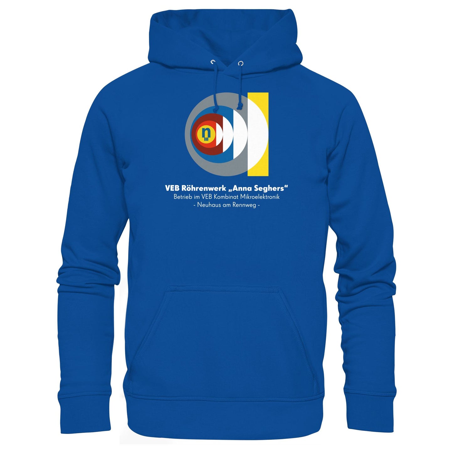 DDR Ostalgie Kapuze / Hoodie Unisex • VEB RÖHRENWERK ANNA SEGHERS - NEUHAUS
