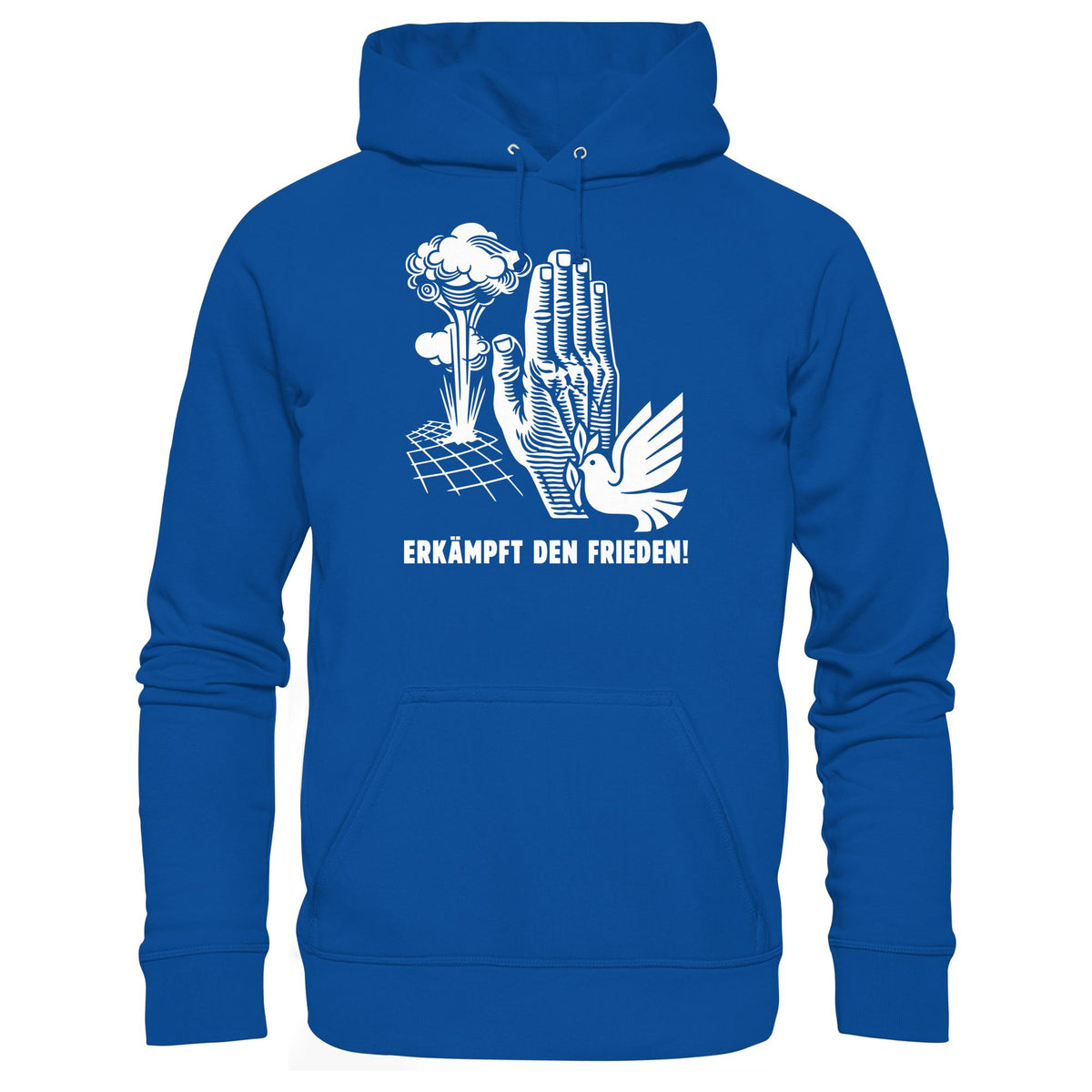 DDR Ostalgie Kapuze / Hoodie Unisex • ERKÄMPFT DEN FRIEDEN! (ORIGINAL-PLAKAT)
