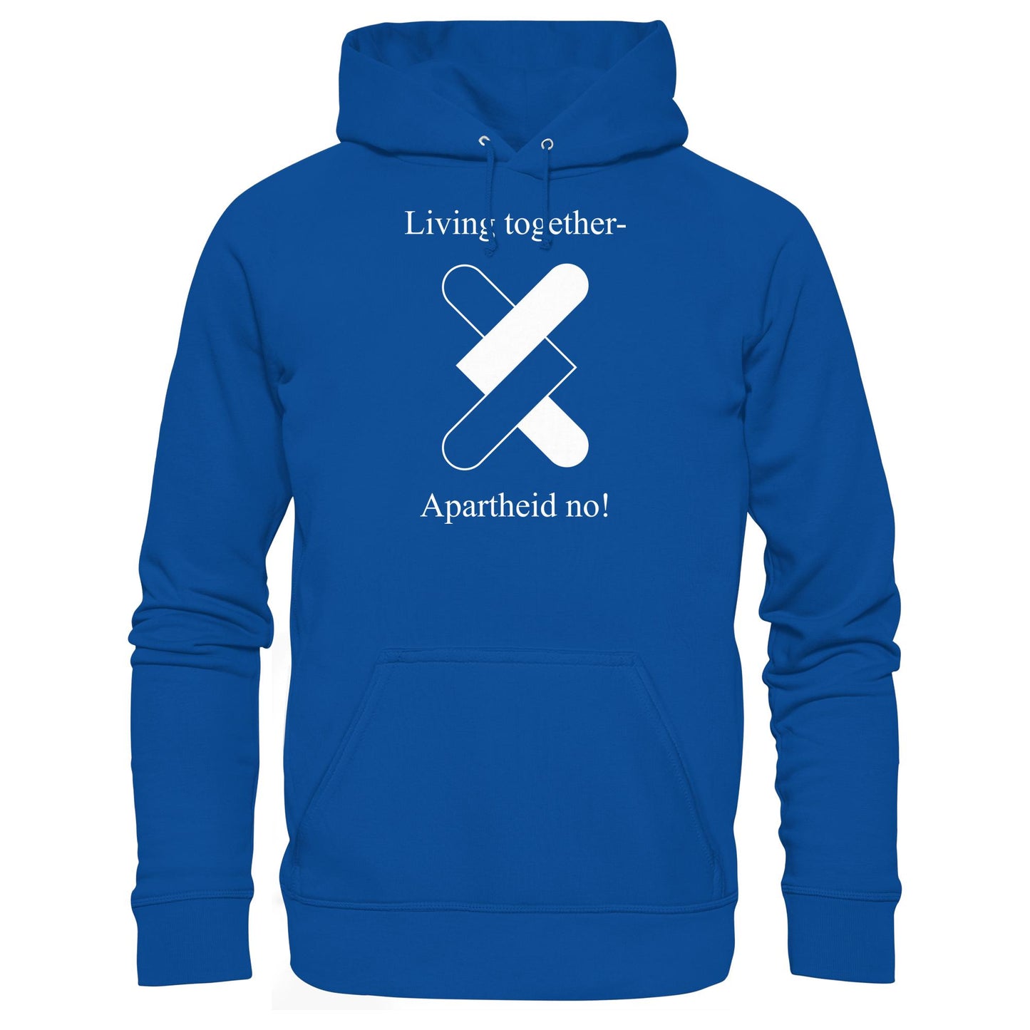 DDR Ostalgie Kapuze / Hoodie Unisex • APARTHEID NO! (ORIGINAL POSTER)